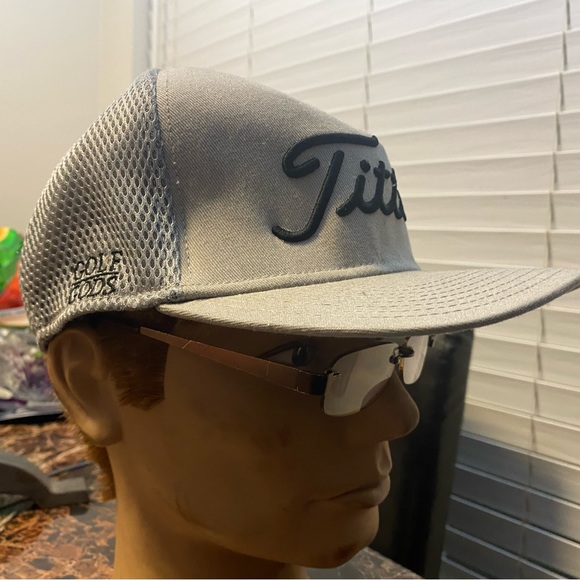 Titleist “Golf Gods” Mens Gray Tan Performance Mesh Hat Golf Cap Size Large/XL - Picture 6 of 14